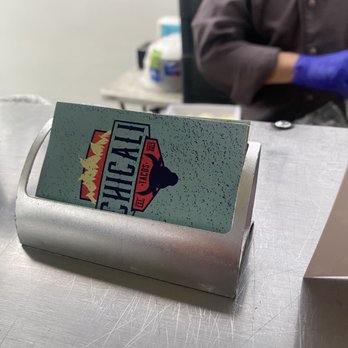 Chicali Tacos - a business card holder on a table - Restaurants Near Me - Las Vegas, Nevada Chicali Tacos - a business card holder on a table - Restaurants Near Me - Las Vegas, Nevada