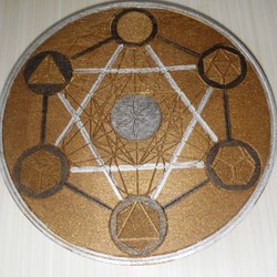 The Journey's Path - Crystal grid handpainted