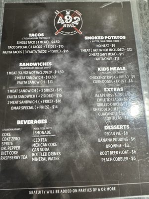 Menu photo 1 492 BBQ Edinburg, TX Menu photo 1 492 BBQ Edinburg, TX