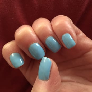 Vivian Nail Spa - Another great gel manicure with Tiffany, this time with a beautiful new blue color. Very Spring! - Nail Salons Near Me - Springfield, Virginia