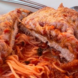 Balagio - Chicken Parmigiana up-close
