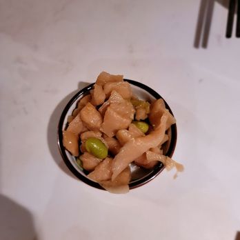 Cheli - Free pickled radish with edamame. Tasty. - Shanghainese Near Me - New York, New York Cheli - Free pickled radish with edamame. Tasty. - Shanghainese Near Me - New York, New York