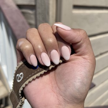 Julie's Nail Spa - Dips nails with ombre white done by Mimi - Nail Salons Near Me - Union City, California