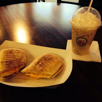Bistro 634 - Delicious iced white chocolate mocha & bacon and egg panini with chipotle mayo. - Cafes Near Me - Louisville, Kentucky