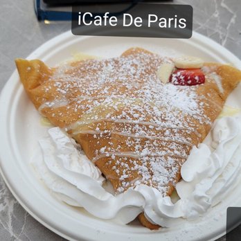 iCafe de Paris - Fruit Lover Crepe, $9.95 ($0.50 to add whipped cream) - Creperies Near Me - Orlando, Florida iCafe de Paris - Fruit Lover Crepe, $9.95 ($0.50 to add whipped cream) - Creperies Near Me - Orlando, Florida