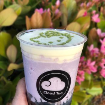 Cloud Tea - Taro Smoothie w/ lychee jelly, boba and sea salt cream - Coffee & Tea Near Me - Las Vegas, Nevada Cloud Tea - Taro Smoothie w/ lychee jelly, boba and sea salt cream - Coffee & Tea Near Me - Las Vegas, Nevada