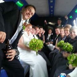 Rock Around the Clock Party Bus Adventures, LLC - Transport your bridal party in style!