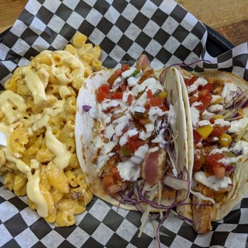 Sporks - Ahi Tuna Tacos and Bacon Mac & Cheese. - Tacos Near Me - St. Augustine, Florida