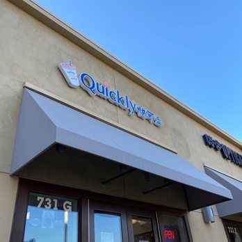 Quickly - the outside of a coffee shop - Bubble Tea Near Me - Merced, California