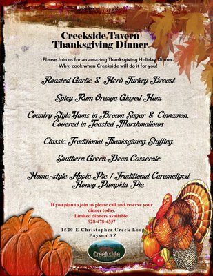 Menu photo 5 Creekside Steakhouse and Tavern Payson, AZ Menu photo 5 Creekside Steakhouse and Tavern Payson, AZ