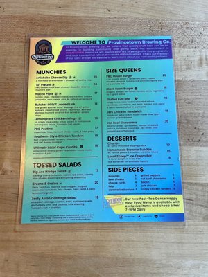 Menu photo 4 Provincetown Brewing Provincetown, MA