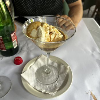 Celestino Restaurant - Vanilla bean Ice cream with espresso - Italian Near Me - Pasadena, California