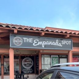 Exterior outside entrance of The Empanada Spot - Front of shop in plaza - Chula Vista, California Exterior outside entrance of The Empanada Spot - Front of shop in plaza - Chula Vista, California