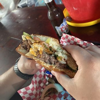 Cafe 27 - Jack Daniel's sauce burger - Tiki Bars Near Me - Southwest Ranches, Florida Cafe 27 - Jack Daniel's sauce burger - Tiki Bars Near Me - Southwest Ranches, Florida