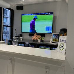 LoftLinks - They Have an area in the waiting room that is like a little bar. Everything there is for purchase only.