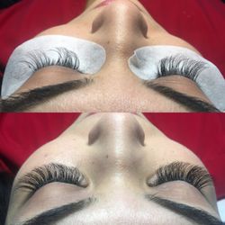 Bombshell Salon & Boutique - Before and after a two week fill