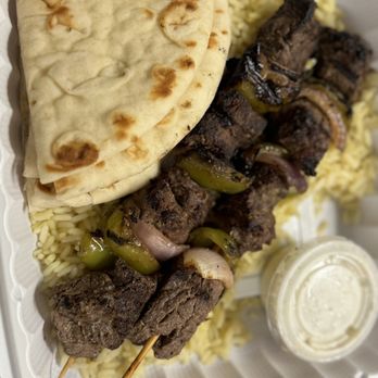 Olympic Cafe - beef kabob platter - Mediterranean Near Me - San Diego, California Olympic Cafe - beef kabob platter - Mediterranean Near Me - San Diego, California