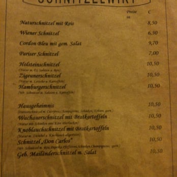 Schnitzelwirt - Schnitzel Near Me - Vienna, 9