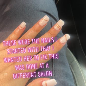 Symbolic Nailz - Previously done at another salon. Liz fixed these with the pink flame birthday set. - Nail Technicians Near Me - Rancho Cucamonga, California Symbolic Nailz - Previously done at another salon. Liz fixed these with the pink flame birthday set. - Nail Technicians Near Me - Rancho Cucamonga, California