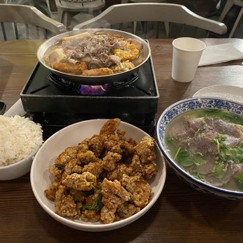 Northern Cafe - A2. Popcorn Chicken 1. Spicy Beef Pot F2. Beef Noodle Soup - Chinese Near Me - Irvine, California