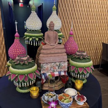 LaoTable - Beautiful Buddhist altar in the restaurant. - Laotian Near Me - San Francisco, California