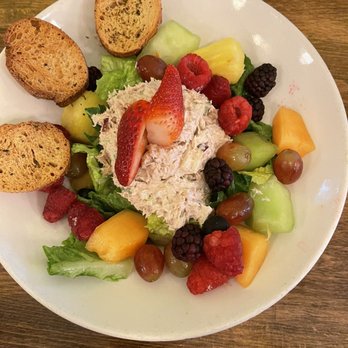 Pie in the Sky Pie Co. - Tuna salad scoop with fruit - Bakeries Near Me - Conroe, Texas Pie in the Sky Pie Co. - Tuna salad scoop with fruit - Bakeries Near Me - Conroe, Texas