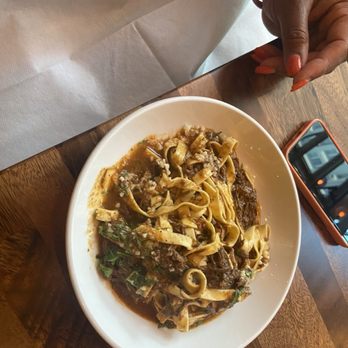 Peaches Prime - Oxtail fettuccine - Southern Near Me - Brooklyn, New York Peaches Prime - Oxtail fettuccine - Southern Near Me - Brooklyn, New York