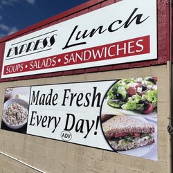 Express Lunch - Parking side sign.