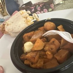 Tropical Smoothie Cafe - Baja chicken wrap/sweet potatoes