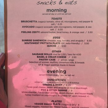 Roots Coffeehouse - Seasonal Menu - Coffee & Tea Near Me - Fort Worth, Texas