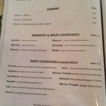 la cueva del sol - Menù - Pubs Near Me - Salerno, SA