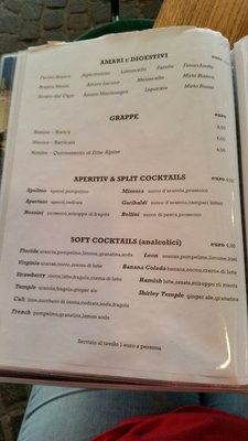Menu photo 3 la cueva del sol Salerno, SA
