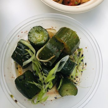 Chapman’s Eat Market - Smashed cucumbers. Salt and soy. Very good as a snack or with the burger. - New American Near Me - Columbus, Ohio Chapman’s Eat Market - Smashed cucumbers. Salt and soy. Very good as a snack or with the burger. - New American Near Me - Columbus, Ohio