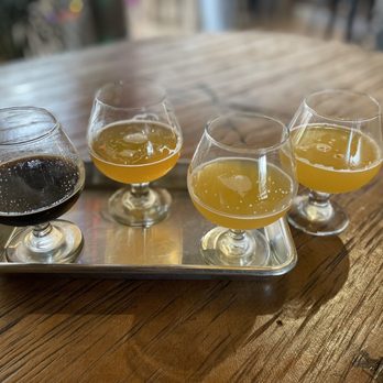 Hidden Hills Brewing & Blending - Flight (Nitro Stout and the 3 Sours) - Breweries Near Me - Carmel, California Hidden Hills Brewing & Blending - Flight (Nitro Stout and the 3 Sours) - Breweries Near Me - Carmel, California