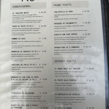 Tutto Bene Grazie - Menu - Bistros Near Me - Milan, Michigan