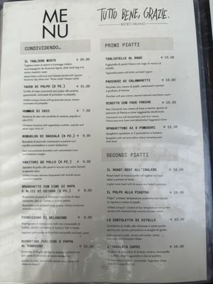Menu photo 4 Tutto Bene Grazie Milan, MI