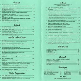 Khun Suda - dinner menu, part 2 - Thai Near Me - Roseville, California Khun Suda - dinner menu, part 2 - Thai Near Me - Roseville, California