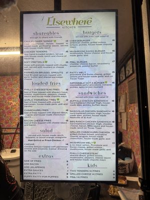 Menu photo 5 Elsewhere Garden Bar & Kitchen San Antonio, TX