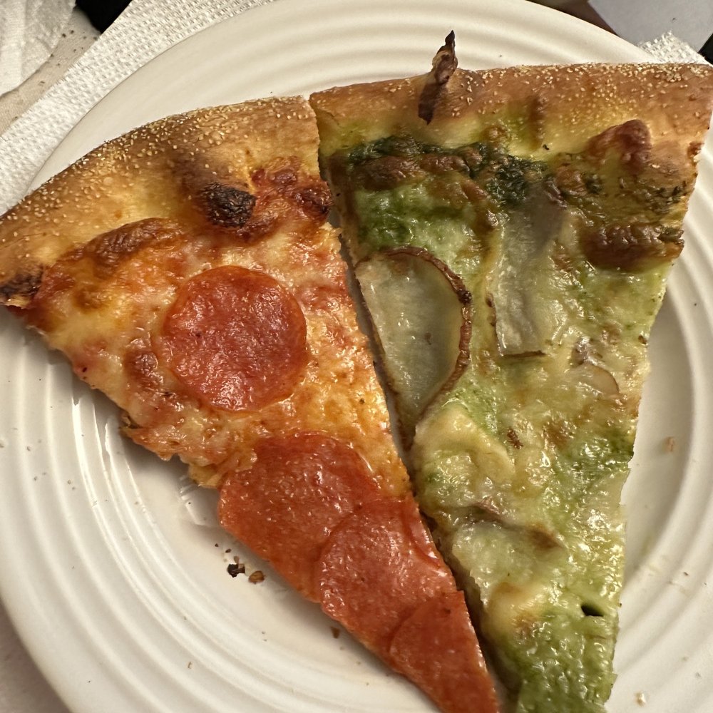 Za Pizza - Pepperoni and Potesto 1/2 slices - Pizza Near Me - San Francisco, California Za Pizza - Pepperoni and Potesto 1/2 slices - Pizza Near Me - San Francisco, California