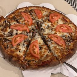 14" Village Combo minus olives plus tomatoes 14" Village Combo minus olives plus tomatoes