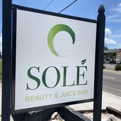 Sole' Beauty & Juice Bar - Business sign