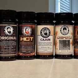 Whitefeather Meats - Bearded butcher seasonings (Black, Butter, Hollywood, Original, Hot, Cajun, Chipotle, Cinnamon, Zesty, Brock & Ranch)