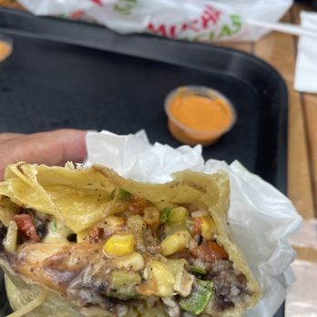 Spanglish Kitchen - Shrimp Burrito - Mexican Near Me - Alhambra, California