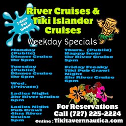 Tiki Tavern Nautica - Our Weekly Schedule /Promotions