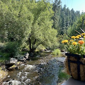 Creekside Cellars - View from the back patio - Wineries Near Me - Evergreen, Colorado