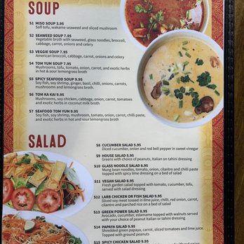Thai Vegan - Menu - Soup & Salad - Thai Near Me - Greer, South Carolina Thai Vegan - Menu - Soup & Salad - Thai Near Me - Greer, South Carolina