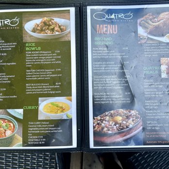 Quatro Asian Bistro - Menu - Asian Fusion Near Me - Canmore, Alberta Quatro Asian Bistro - Menu - Asian Fusion Near Me - Canmore, Alberta