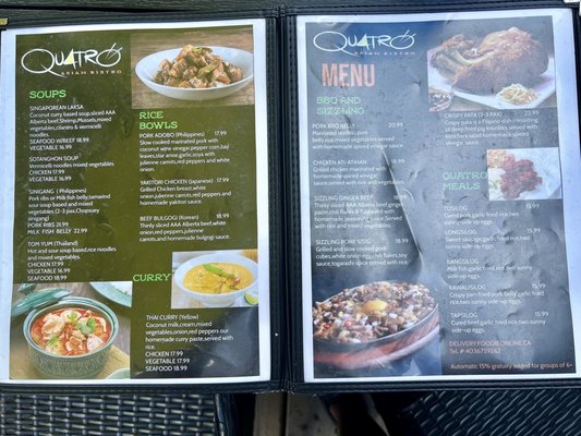 Menu photo 4 Quatro Asian Bistro Canmore, AB Menu photo 4 Quatro Asian Bistro Canmore, AB