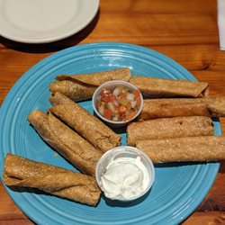 Love and War in Texas - Chicken and brisket flautas