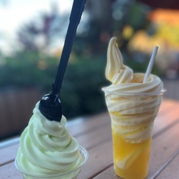 Pineapple Lanai - Lime Dole Whip and the Pineapple Dole Whip Float - Desserts Near Me - Orlando, Florida